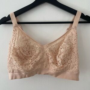 Chantelle Norah Supportive Wirefree Bra Nude Size 36F